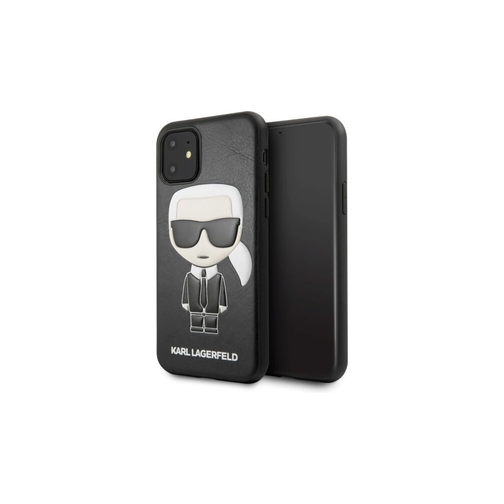 Karl Lagerfeld KLHCN61IKPUBK iPhone 11 hardcase czarny/black Iconic Karl Embossed