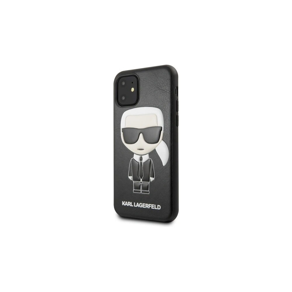 Karl Lagerfeld KLHCN61IKPUBK iPhone 11 hardcase czarny/black Iconic Karl Embossed