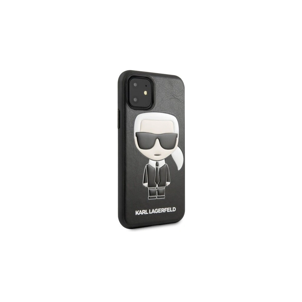 Karl Lagerfeld KLHCN61IKPUBK iPhone 11 hardcase czarny/black Iconic Karl Embossed