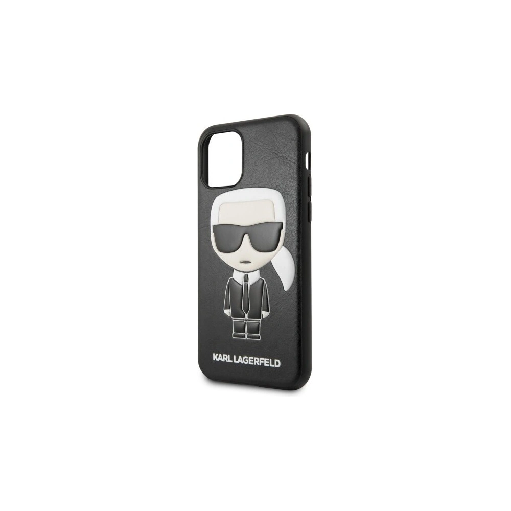 Karl Lagerfeld KLHCN61IKPUBK iPhone 11 hardcase czarny/black Iconic Karl Embossed