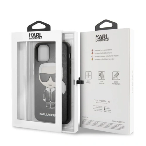 Buy Karl Lagerfeld KLHCN61IKPUBK iPhone 11 hardcase black Iconic Karl Embossed - KLD148BLK - {ean13} - Home Screen Store Europe