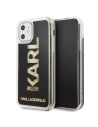 Karl Lagerfeld KLHCN61KAGBK iPhone 11 black Karl logo Glitter