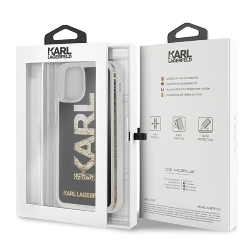 Kup Karl Lagerfeld KLHCN61KAGBK iPhone 11 schwarz/schwarz Karl logo Glitter - KLD149BLK - {ean13} - Sklep Home Screen