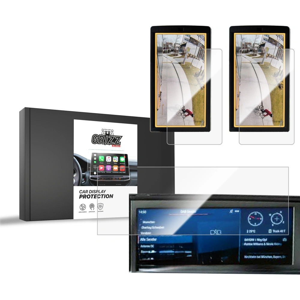 Folia ceramiczna GrizzGlass CarDisplay Protection do MAN TGX 12,3" [3w1]