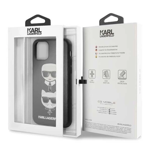 Kup Karl Lagerfeld KLHCN61KICKC iPhone 11 Hartschalenetui schwarz/schwarz Karl & Choupette - KLD150BLK - {ean13} - Sklep Home Screen