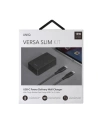 Kup UNIQ Ladă. rețea. Versa Slim USB-C PD 18W + cablu USB-C la USB-C negru/charcoal black (LITHOS Collective) - UNIQ136BLK - {ean13} - Sklep Home Screen