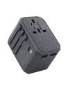 Kup UNIQ Lădiță. rețea. Adaptator mondial Voyage 33W + 2xUSB + PD 18W + QC 3.0 gri/charcoal grey (LITHOS Collective) - UNIQ137GRY - {ean13} - Sklep Home Screen