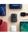Kup UNIQ Lădiță. rețea. Adaptator mondial Voyage 33W + 2xUSB + PD 18W + QC 3.0 gri/charcoal grey (LITHOS Collective) - UNIQ137GRY - {ean13} - Sklep Home Screen