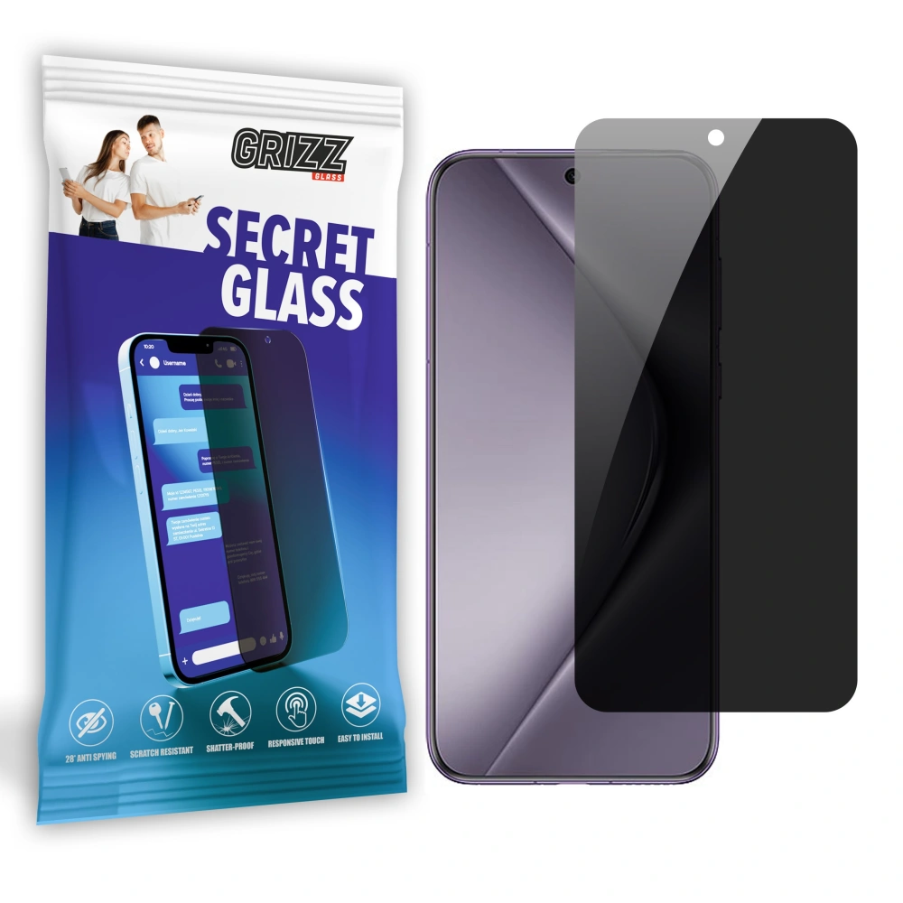 Matowe szkło prywatyzujące GrizzGlass SecretGlass do Huawei Pura 70 Pro