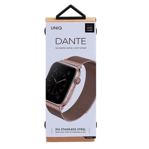 Kup Pasek UNIQ Dante Apple Watch 4/5/6/7/SE/8/9/10 40/41/42mm Oțel inoxidabil roz aurie/rose gold - UNIQ139ROSEGLD - {ean13} - Sklep Home Screen