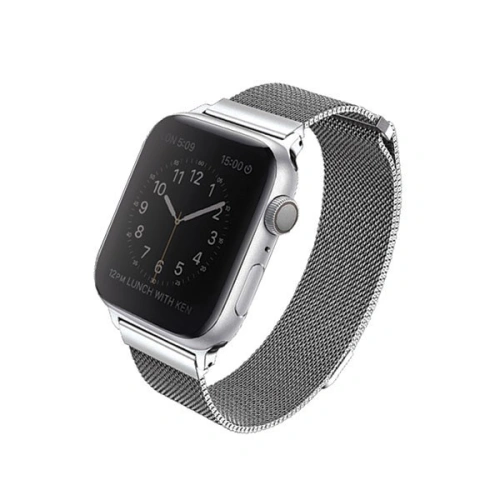 Kup Pasek UNIQ Dante Apple Watch 4/5/6/7/SE/8/9/10 40/41/42mm Nerezová ocel stříbrný/sterling silver - UNIQ140SILVER - {ean13} - Sklep Home Screen