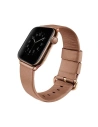 UNIQ Mondain Apple Watch 4/5/6/7/SE/8/9/10 40/41/42mm Echtes Leder rosa/koral pink