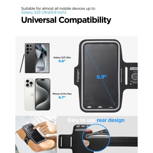 Buy Spigen A703 Dynamic Shield Armband 6.9" Black - SPN3391 - {ean13} - Home Screen Store Europe