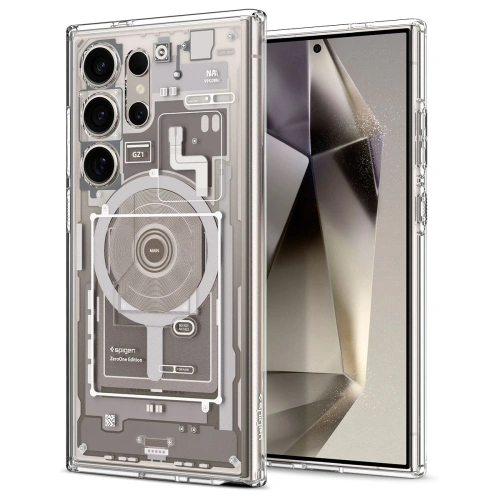 Kup Etui Spigen Ultra Hybrid OneTap Ring MagSafe Samsung Galaxy S24 Ultra Zero One Titanium Natural - SPN3392 - {ean13} - Sklep Home Screen