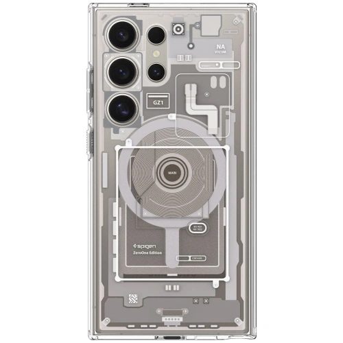 Kup Etui Spigen Ultra Hybrid OneTap Ring MagSafe Samsung Galaxy S24 Ultra Zero One Titanium Natural - SPN3392 - {ean13} - Sklep Home Screen