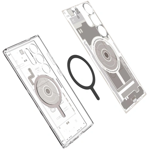 Kup Etui Spigen Ultra Hybrid OneTap Ring MagSafe Samsung Galaxy S24 Ultra Zero One Natural Titanium - SPN3392 - {ean13} - Sklep Home Screen