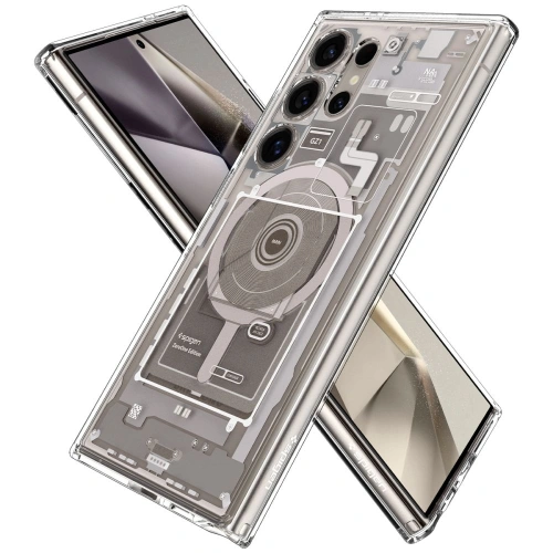 Kup Etui Spigen Ultra Hybrid OneTap Ring MagSafe Samsung Galaxy S24 Ultra Zero One Titanium Natural - SPN3392 - {ean13} - Sklep Home Screen