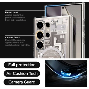 Kup Case Spigen Ultra Hybrid OneTap Ring MagSafe Samsung Galaxy S24 Ultra Zero One Natur Titanium - SPN3392 - {ean13} - Sklep Home Screen