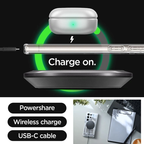 Kup Etui Spigen Ultra Hybrid OneTap Ring MagSafe Samsung Galaxy S24 Ultra Zero One Natural Titanium - SPN3392 - {ean13} - Sklep Home Screen