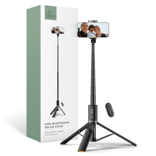 Kup Kijek Tech-Protect L08s Bluetooth Selfie Stick Tripod Černý - THP2779 - {ean13} - Sklep Home Screen