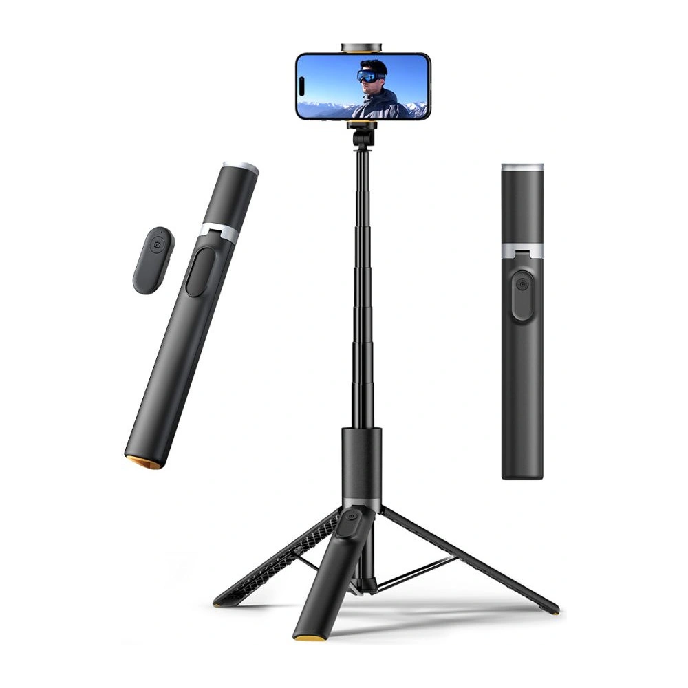 Kijek Tech-Protect L08s Bluetooth Selfie Stick Tripod Black