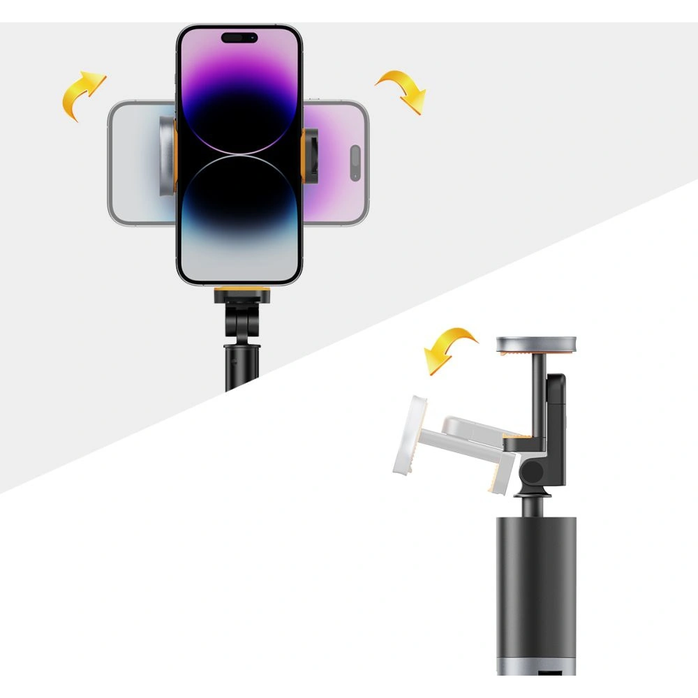 Kijek Tech-Protect L08s Bluetooth Selfie Stick Tripod Black