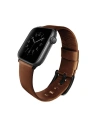 Pasek UNIQ Mondain Apple Watch 4/5/6/7/SE/8/9/Ultra 44/45/49mm Genuine Leather brązowy/sepia brown