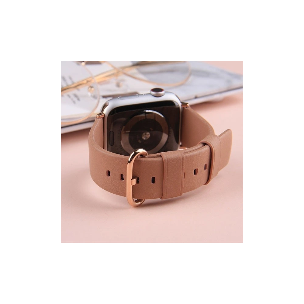 Pasek UNIQ Mondain Apple Watch 4/5/6/7/SE/8/9/Ultra 44/45/49mm Genuine Leather niebieski/royal blue