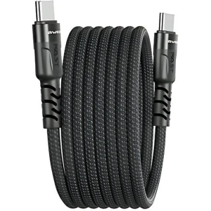 Magnetisches Kabel AWEI CL-166T USB-C / USB-C schwarz
