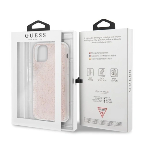 Kup Etui Guess GUHCN61PCU4GLPI Apple iPhone 11 różowy/pink hard case 4G Glitter - GUE226PNK - {ean13} - Sklep Home Screen