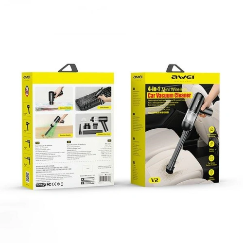 Kup Aspirator mini fără fir AWEI V2 negru/black - AWEI186 - {ean13} - Sklep Home Screen