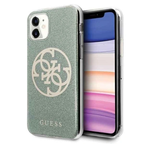 Kup Etui Guess GUHCN61PCUGLKA Apple iPhone 11 khaki tvrdý obal 4G Circle Glitter - GUE227KHA - {ean13} - Sklep Home Screen