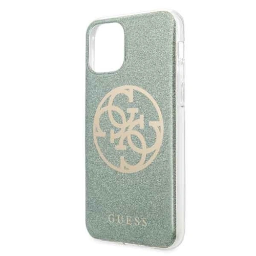 Kup Etui Guess GUHCN61PCUGLKA Apple iPhone 11 khaki tvrdý obal 4G Circle Glitter - GUE227KHA - {ean13} - Sklep Home Screen