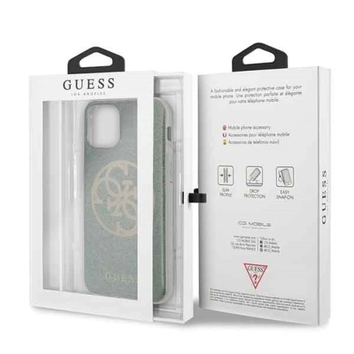 Kup Etui Guess GUHCN61PCUGLKA Apple iPhone 11 khaki tvrdý obal 4G Circle Glitter - GUE227KHA - {ean13} - Sklep Home Screen