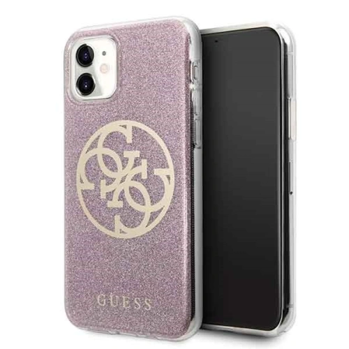 Kup Guess Apple Tasche GUHCN61PCUGLPI iPhone 11 rosa/rosa Hartschale 4G Circle Glitter - GUE229PNK - {ean13} - Sklep Home Screen
