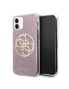 Etui Guess GUHCN61PCUGLPI Apple iPhone 11 różowy/pink hard case 4G Circle Glitter