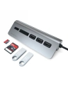 Kup Adapter Satechi Aluminium-Hub USB-C / 3xUSB-A, micro/SD space gray - STH114 - {ean13} - Sklep Home Screen
