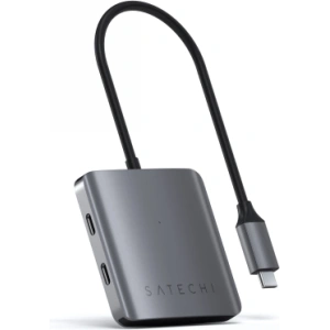 Buy Satechi hub USB-C / 4x USB-C space gray - STH116 - {ean13} - Home Screen Store Europe