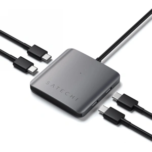 Adapter Satechi hub USB-C / 4x USB-C space gray