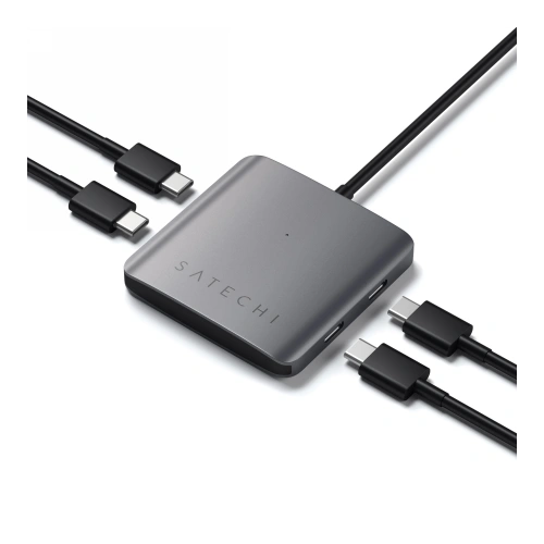 Kup Adapter Satechi Hub USB-C / 4x USB-C Space Grau - STH116 - {ean13} - Sklep Home Screen