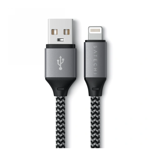 Kup Kabel Satechi USB-A / Lightning 15W, 25cm Weltraumgrau - STH117 - {ean13} - Sklep Home Screen