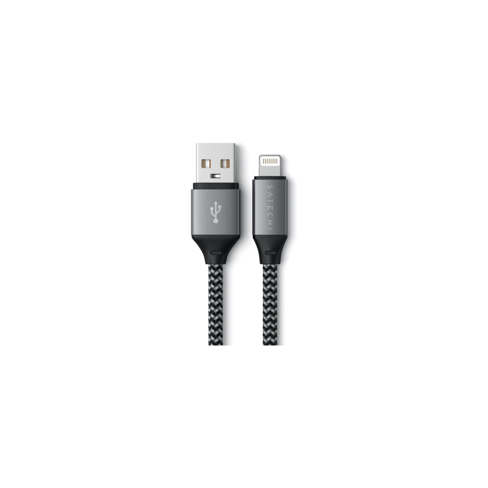 Kabel Satechi USB-A / Lightning 15W, 25cm space gray