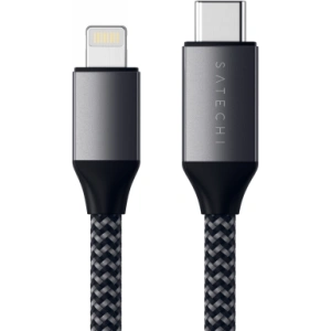Kabel Satechi USB-C / Lightning 29W, 480Mbps, 1.8m space gray