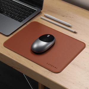 Kup Mausunterlage Satechi Eco Leather Kunstleder braun - STH121 - {ean13} - Sklep Home Screen