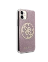 Kup Etui Guess GUHCN61PCUGLPI Apple iPhone 11 różowy/pink hard case 4G Circle Glitter - GUE229PNK - {ean13} - Sklep Home Screen