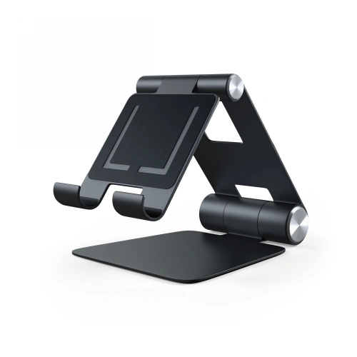 Kup Podest Satechi R1 Aluminium Scharnier Halter Faltbarer Ständer Apple iPhone / iPad schwarz - STH123 - {ean13} - Sklep Home Screen