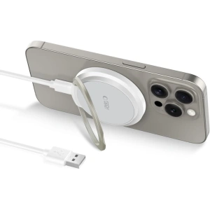 Kup Ładowarka bezprzewodowa Tech-Protect QI15W-A33 Magnetic MagSafe Wireless Charger White - THP2787 - {ean13} - Sklep Home Screen