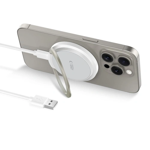 Kup Vezeték nélküli töltő Tech-Protect QI15W-A33 Magnetic MagSafe vezeték nélküli töltő fehér - THP2787 - {ean13} - Sklep Home Screen