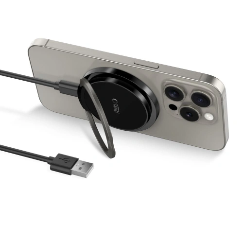 Kup Ładowarka bezprzewodowa Tech-Protect QI15W-A33 Magnetic MagSafe Wireless Charger Black - THP2788 - {ean13} - Sklep Home Screen