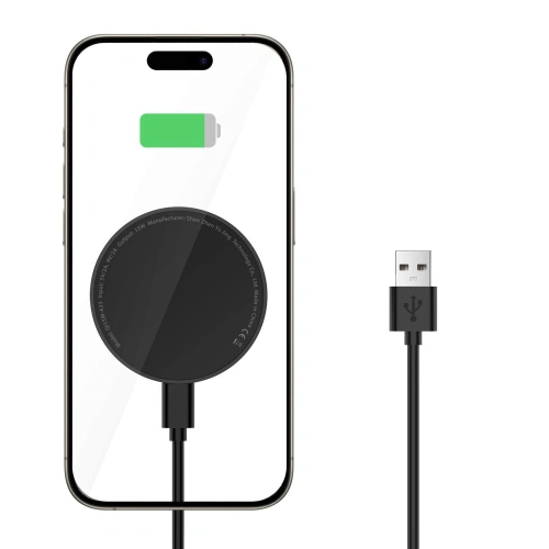 Kup Ładowarka bezprzewodowa Tech-Protect QI15W-A33 Magnetic MagSafe Wireless Charger Black - THP2788 - {ean13} - Sklep Home Screen
